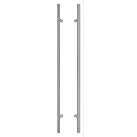 SURE-LOC HARDWARE Sure-Loc Hardware 72 Round Long Door Pull, Double-Sided, Satin Stainless PL-2RD72 32D